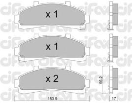 Колодки Cifam 8226830 цена, от 23.73 USD