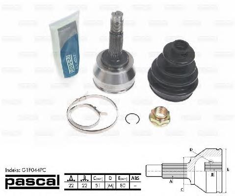 ШРУС наружный передний G1F044PC Pascal