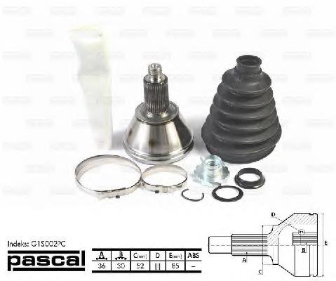 Junta homocinética externa dianteira Skoda Fabia 1 6Y5