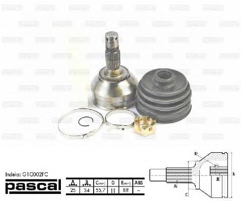 Правая полуось 3273N2 Peugeot/Citroen