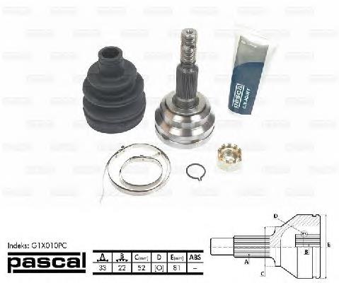 Junta homocinética externa dianteira Opel Astra F69