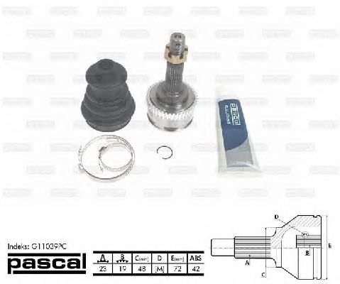 Граната колесная Pascal G11039PC цена, от 20.76 USD