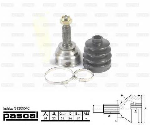 G13000PC Pascal junta homocinética externa dianteira