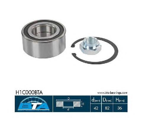 Rolamento de cubo dianteiro Citroen Xsara N68