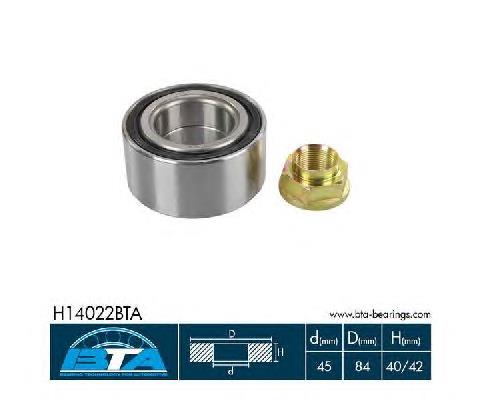 Комплект подшипника ступицы колеса BTA H14022BTA цена, от 16.22 USD