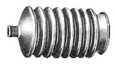 01258 Metalcaucho пыльник рулевого механизма (рейки правый)