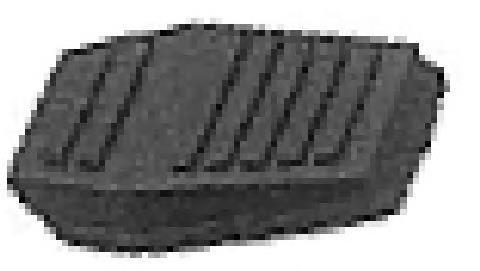 00418 Metalcaucho placa sobreposta de pedal do freio