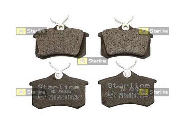 BDS002S Starline Колодки тормозные дисковые комплект