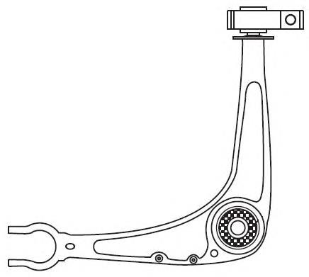 Рычаг передней подвески нижний правый 4420 Frap