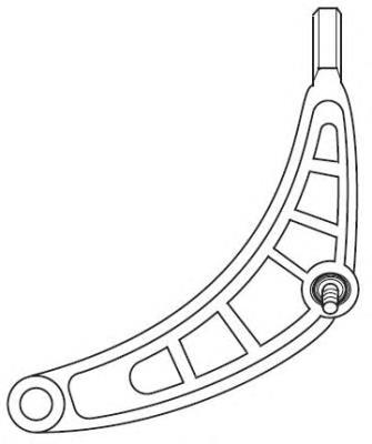 Рычаг передней подвески нижний правый 4466 Frap