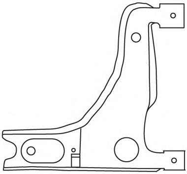 Braço oscilante inferior direito de suspensão dianteira 3244 Frap
