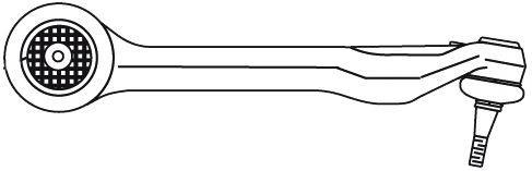 3082 Frap braço oscilante inferior esquerdo de suspensão dianteira