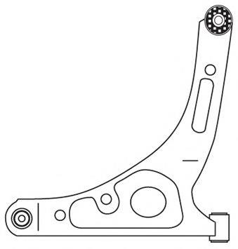 2559 Frap braço oscilante inferior direito de suspensão dianteira