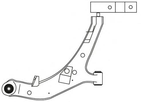 Рычаг передней подвески нижний правый 2672 Frap