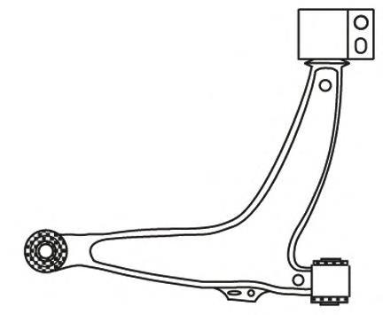 2738 Frap braço oscilante inferior direito de suspensão dianteira