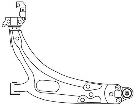 2731 Frap braço oscilante inferior esquerdo de suspensão dianteira