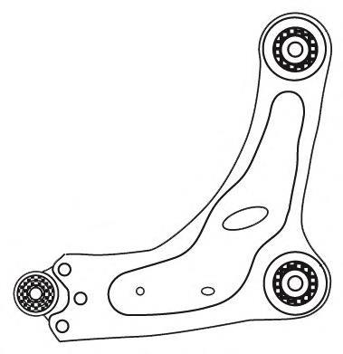 2623 Frap braço oscilante inferior direito de suspensão dianteira