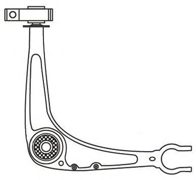 3936 Frap braço oscilante inferior esquerdo de suspensão dianteira