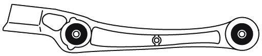 Рычаг передней подвески нижний правый 4002 Frap
