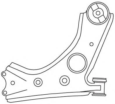Рычаг передней подвески нижний правый 3986 Frap