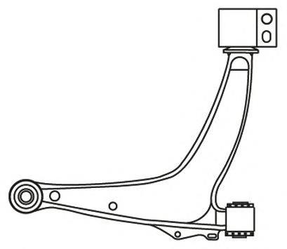 4113 Frap braço oscilante inferior direito de suspensão dianteira