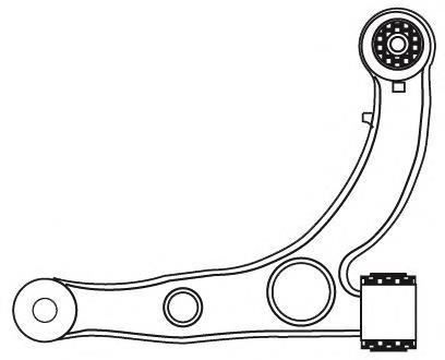 ZWD-CT-025 NTY braço oscilante inferior direito de suspensão dianteira