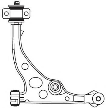 Рычаг передней подвески нижний левый 2050 Frap