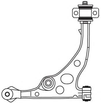 2049 Frap braço oscilante inferior direito de suspensão dianteira