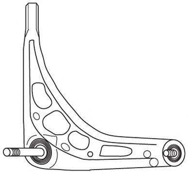 2198 Frap braço oscilante inferior esquerdo de suspensão dianteira