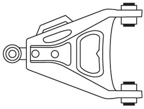 1539 Frap braço oscilante inferior direito de suspensão dianteira