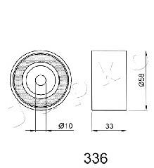 Rolo parasita da correia do mecanismo de distribuição de gás Mazda 6 GG