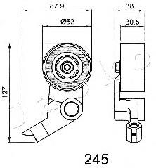 Rolo de reguladora de tensão da correia do mecanismo de distribuição de gás Toyota RAV4 2 XA2