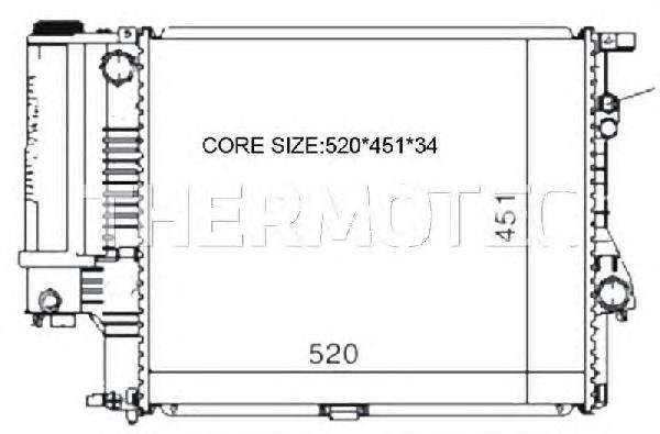 201608A2 Polcar radiador de esfriamento de motor