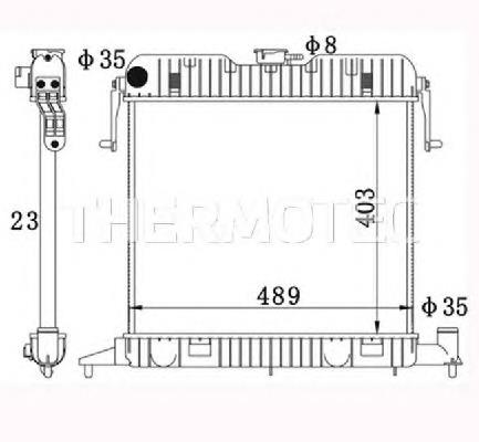 Radiador de esfriamento de motor D7X036TT Thermotec