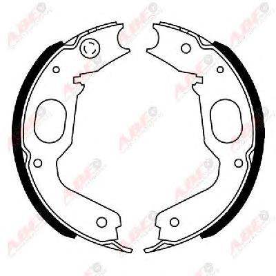 Sapatas do freio de estacionamento Mitsubishi Pajero 1 L04G, L14G