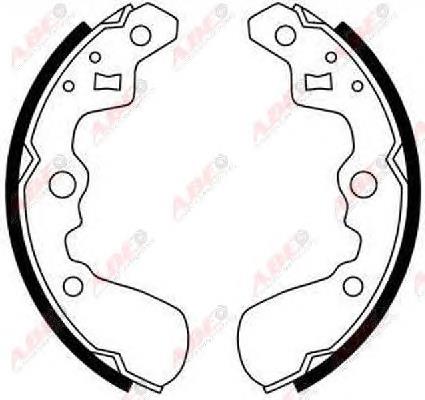 Барабанные колодки ABE C08013ABE