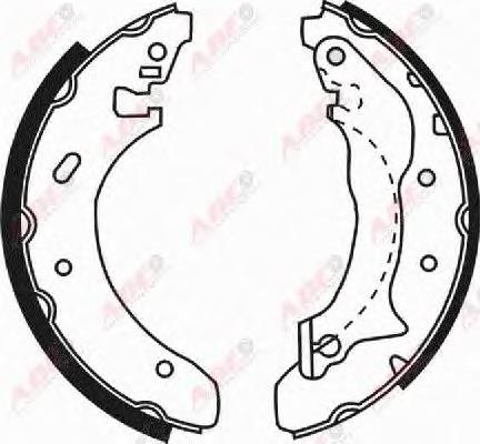 Тормоза рабочие задние ножные и тормозные барабаны ABE C0G024ABE цена, от 21.40 USD
