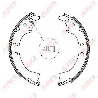 Задние барабанные колодки C02061ABE ABE