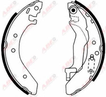 C04015ABE ABE Барабанные тормозные колодки