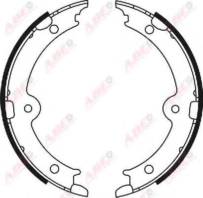 Колодки ручника C02087ABE ABE