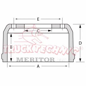 TTBD2111 Trucktechnic tambor do freio traseiro