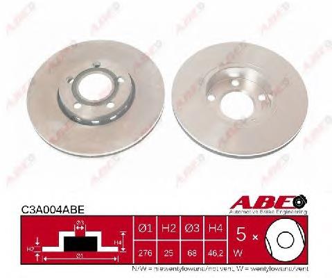 C3A004ABE ABE Диск тормозной передний