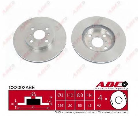 C32092ABE ABE Диск тормозной передний