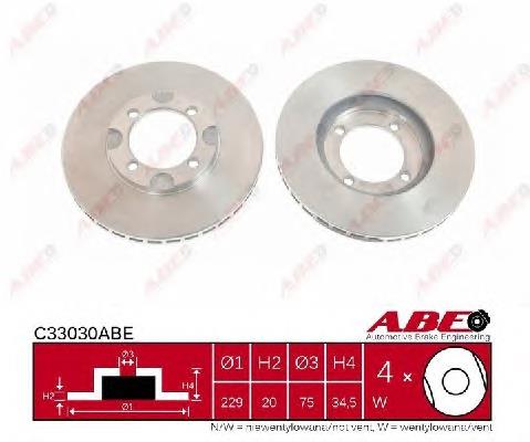 Передние тормозные диски GC8833251A Mazda