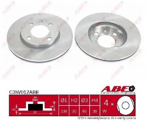 Тормоз дисковый передний ABE C3W012ABE цена, от 19.45 USD