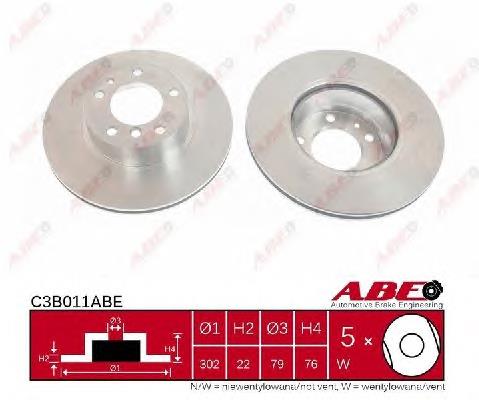 Передние тормозные диски C3B011ABE ABE