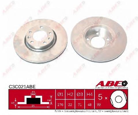 Передние тормозные диски C3C021ABE ABE