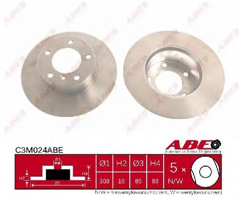 Передний тормозной диск ABE C3M024ABE