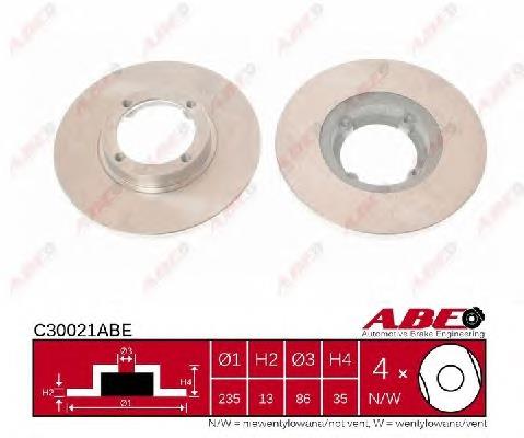 Передние тормозные диски C30021ABE ABE