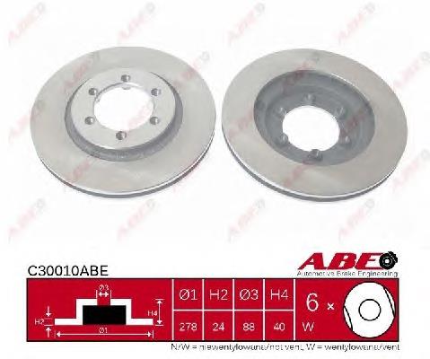 Передние тормозные диски C30010ABE ABE
